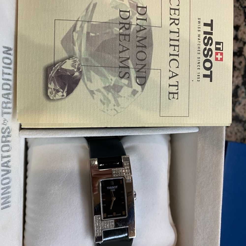 Tissot woman watch encrusted with diamonds
